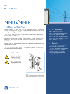 Test Blocks Plugs MMLG MMLB-Bochure