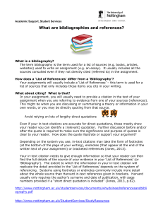 What Are Bibliographies and References?