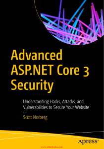 Advanced ASP.NET Core 3 Security: Hacks & Vulnerabilities