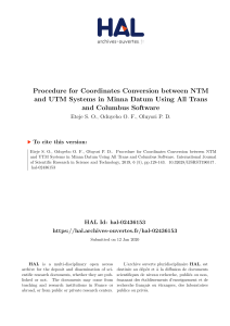 Procedure for Coordinates Conversion between-FINAL-IJSRST