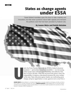 State changes under ESSA