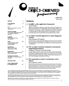 Object Oriented Journal