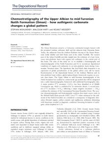 Natih Formation Chemostratigraphy: Authigenic Carbonate & Global Patterns