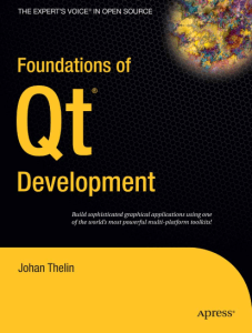 APress - Foundations of Qt Development