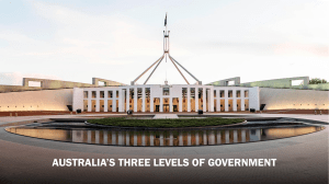 Australia’s Three levels of government