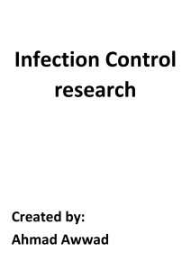 Infection control Ahmed Awwad research