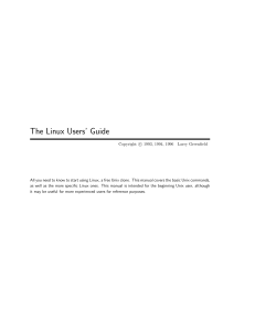 The Linux Users Guide