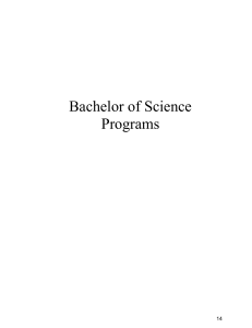 Bachelor of Science Programs14-18