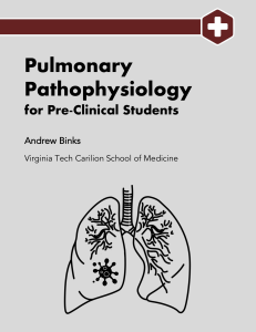 Pulmonary Pathophysiology Textbook for Pre-Clinical Students