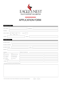 eaglesnest application form 2022