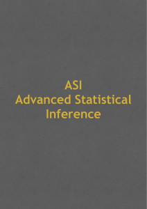 Advanced Statistical Inference Course Notes