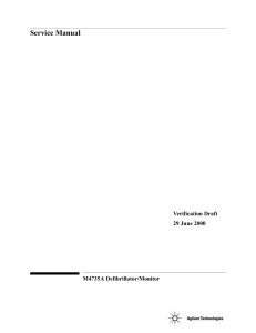 M4735A Defibrillator/Monitor Service Manual