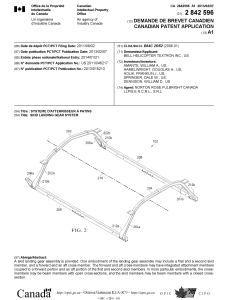 Patent CA2842596A1 (Bell) Landing Gear Skid System