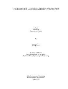 Composite Skid Landing Gear Design Thesis