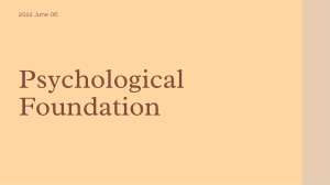 Psychological-Foundation