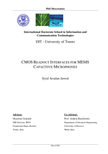 thesis mems microphone readout