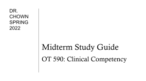 OT Clinical Comp Study Guide