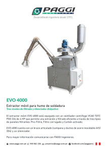EVO 4000 BROCHURE Hoja informativa PAGGI Extractor humo soldadura