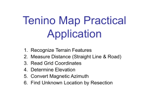 Tenino Map Practical Application