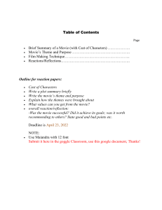 Reflection Paper format