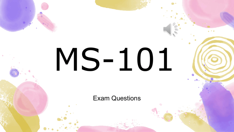 Latest Dumps for Microsoft MS-101 Exam