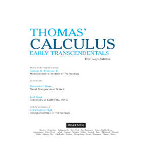 Thomas Calculus(13.Edition)