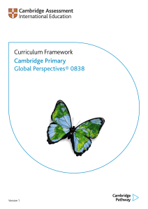 Cambridge Primary Global Perspectives (0838)
