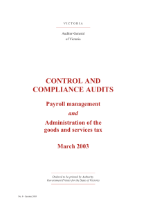 Control & Compliance Audit - Payroll