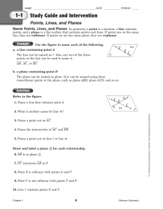 Geometry Study Guide