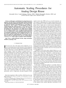 auto scaling analog design reuse kovacs-vajna