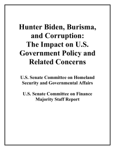 Hunter Biden Burisma Senate Report