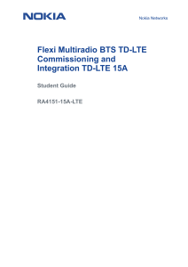 Flexi Multiradio BTS TD LTE Commissionin (1)