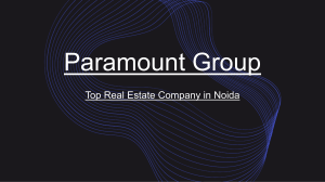 Real Estate Company in Noida - Paramount Group