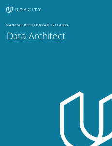 Data Architect Nanodegree Program Syllabus