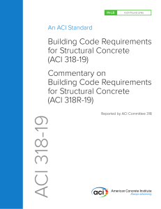 ACI 318-19 Structural Concrete Building Code & Commentary