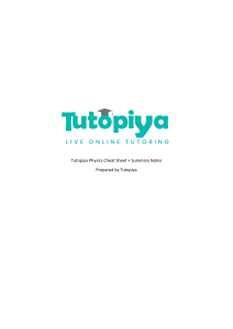 Phys Tutopiya Formulas Notes Summaries