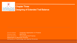 Chapter 3 - Desigining of Extended Trail Balance (1)