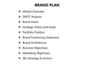 Brand Plan Format