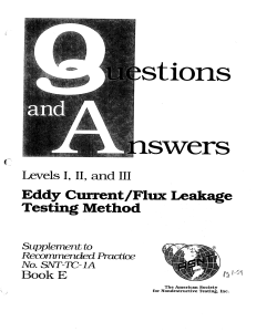 Eddy Current Testing ASNT ET Q&A 1-3 