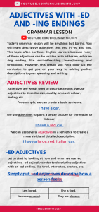 78. Adjectives with -ed and -ing Endings[1]