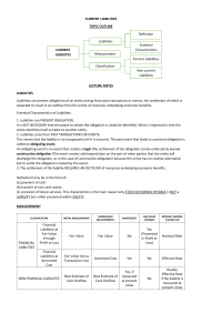 Intermediate Accountin 2 Lecture- Current Liabilities