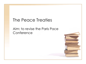 treaties + treaty of versailles