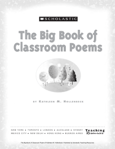 ross linda b the big book of classroom poems