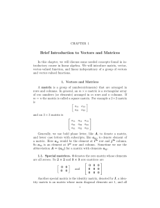 vectors and matrices pdf