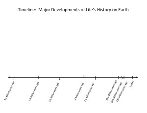 2.2 Timeline Life's History