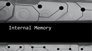 Chapter5 Internal Memory