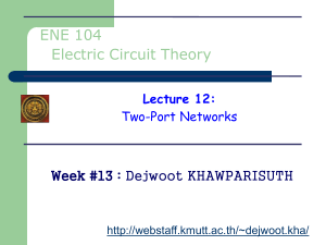 L12 Two-Port Networks ch17