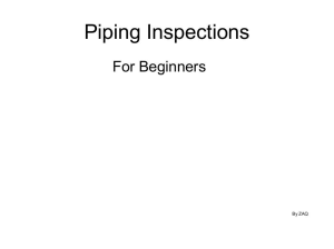 Piping Inspections for Beginners