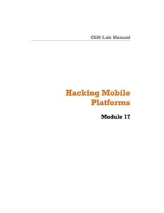 CEHv10 Module 17 Hacking Mobile Platforms (1)