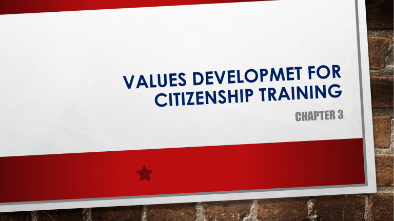 What Are The Important Values For Citizenship Training